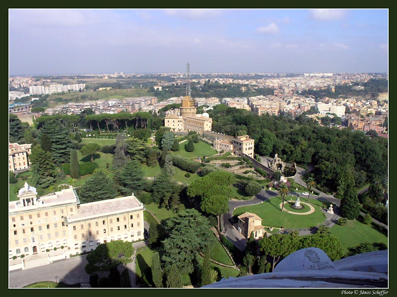 Attraits touristiques en Italie : Les jardins du Vatican