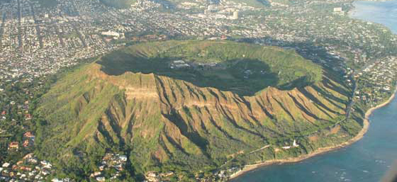 Attraits touristiques à Hawaii : Diamond Head Crater, Waikiki