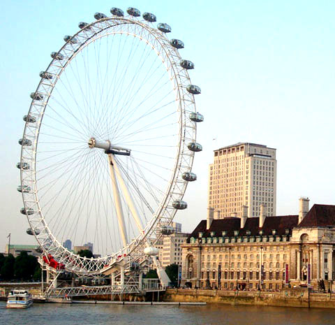 Attraits touristiques à Londres UK : Le London Eye